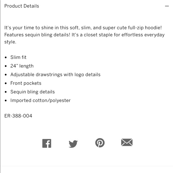 🍭 NIP Sequin Bling Perfect Full Zip in Gray - Picture 4 of 5